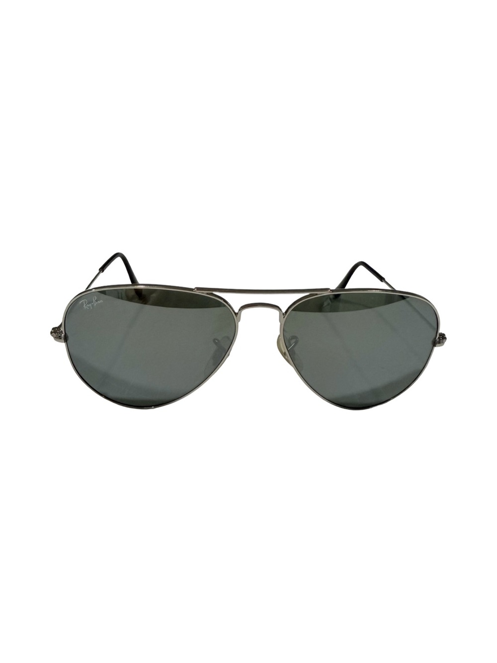 Ray-Ban Men’s Aviator Sunglasses - Silver Frame, Dark Green Lenses